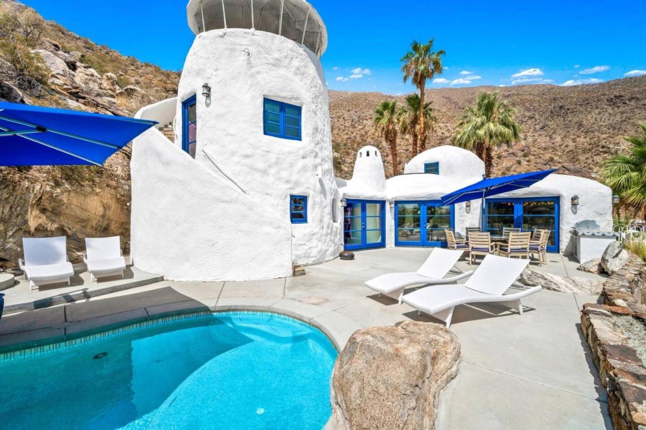 Santorini House Panoramic Palm Springs Views Villa Exterior photo