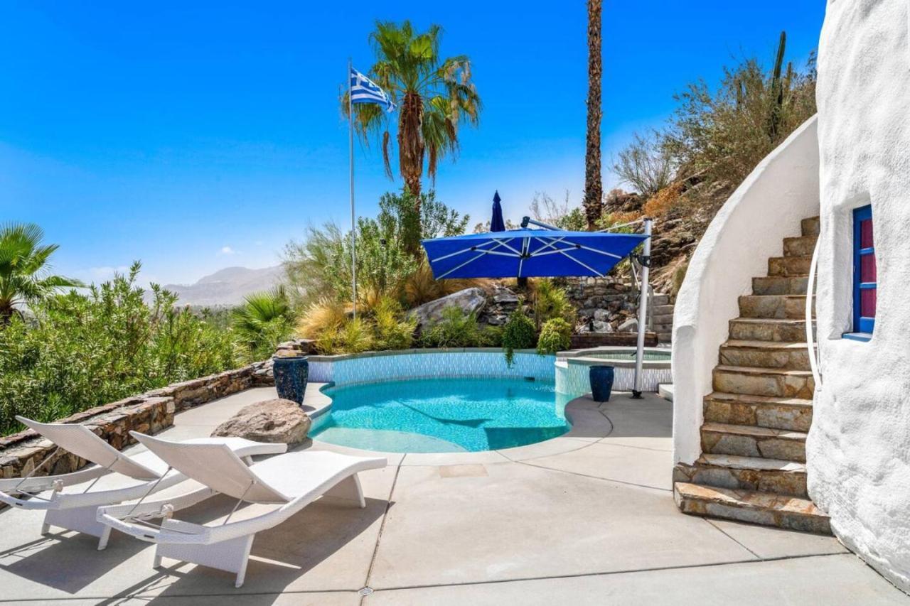 Santorini House Panoramic Palm Springs Views Villa Exterior photo