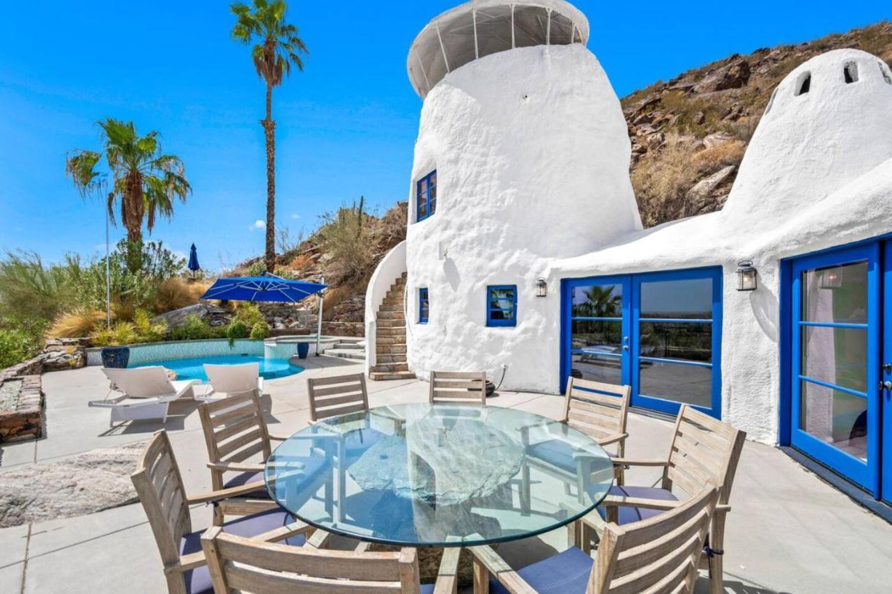 Santorini House Panoramic Palm Springs Views Villa Exterior photo