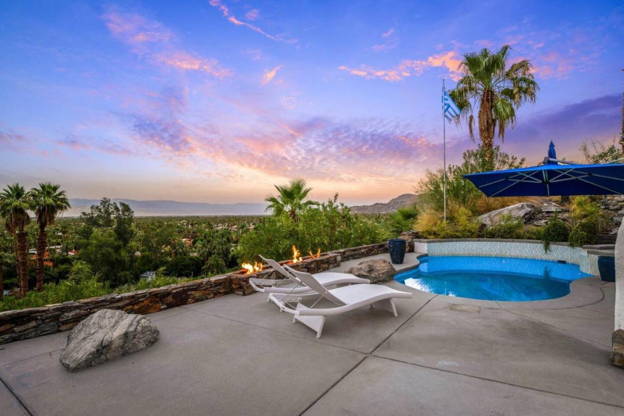 Santorini House Panoramic Palm Springs Views Villa Exterior photo